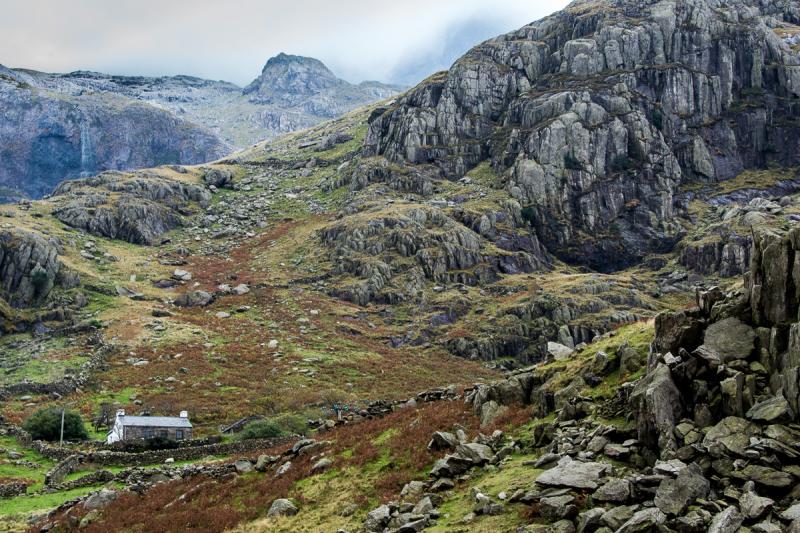Rugged Wales landscape near the coast